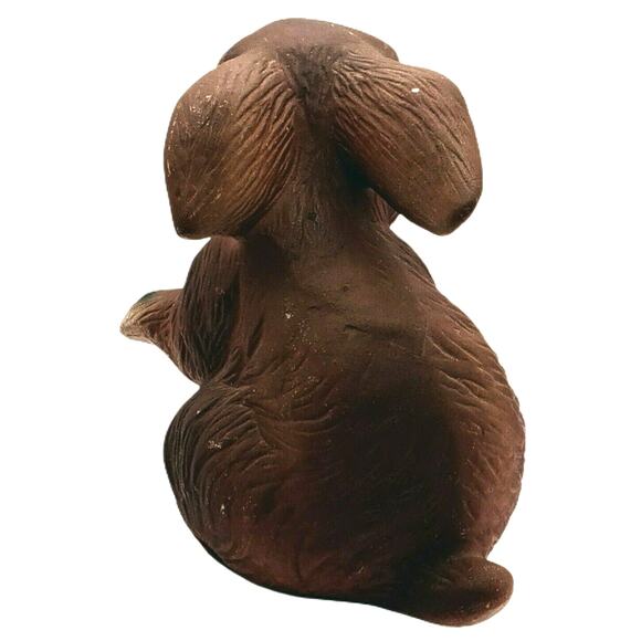 Vintage Bunny Rabbit Figurine Rustic Woodland Farmhouse Easter Cabin Decor - Picture 5 of 9